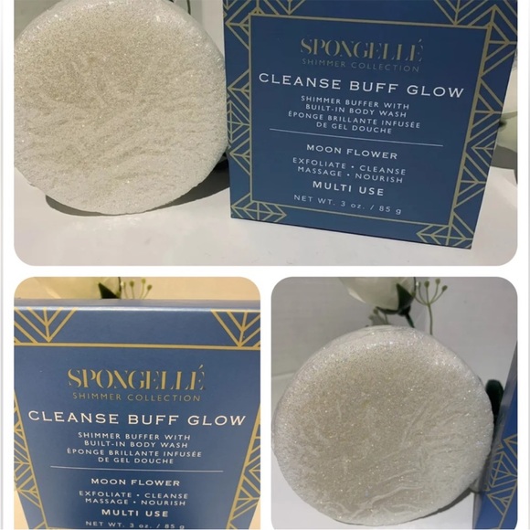 Spongelle cleanse buff glow moon flower buffer exfoliate body wash - Picture 2 of 2